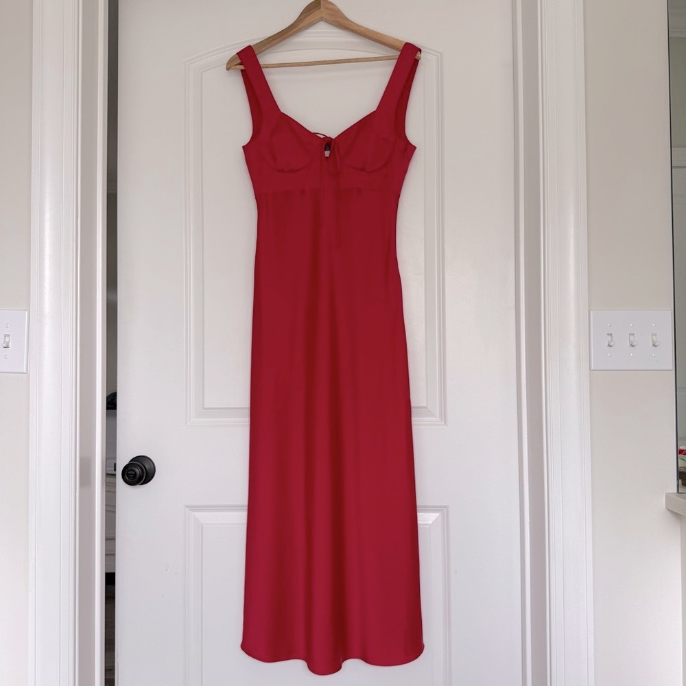WAYF Siren Satin Maxi Dress size small - Picture 5 of 9